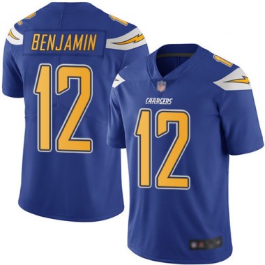 Los Angeles Chargers NFL Football Travis Benjamin Electric Blue Jersey Men Limited  #12 Rush Vapor Untouchable